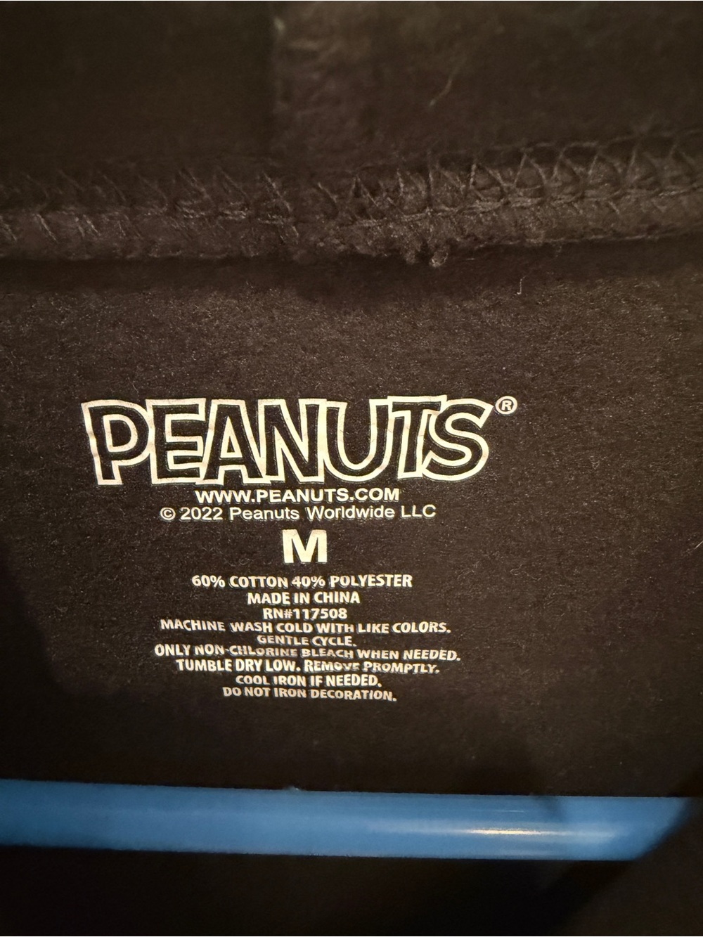 Peanuts Black Cropped Crewneck Sweatshirt with Snoopy & Floral Print - Picture 2 of 2